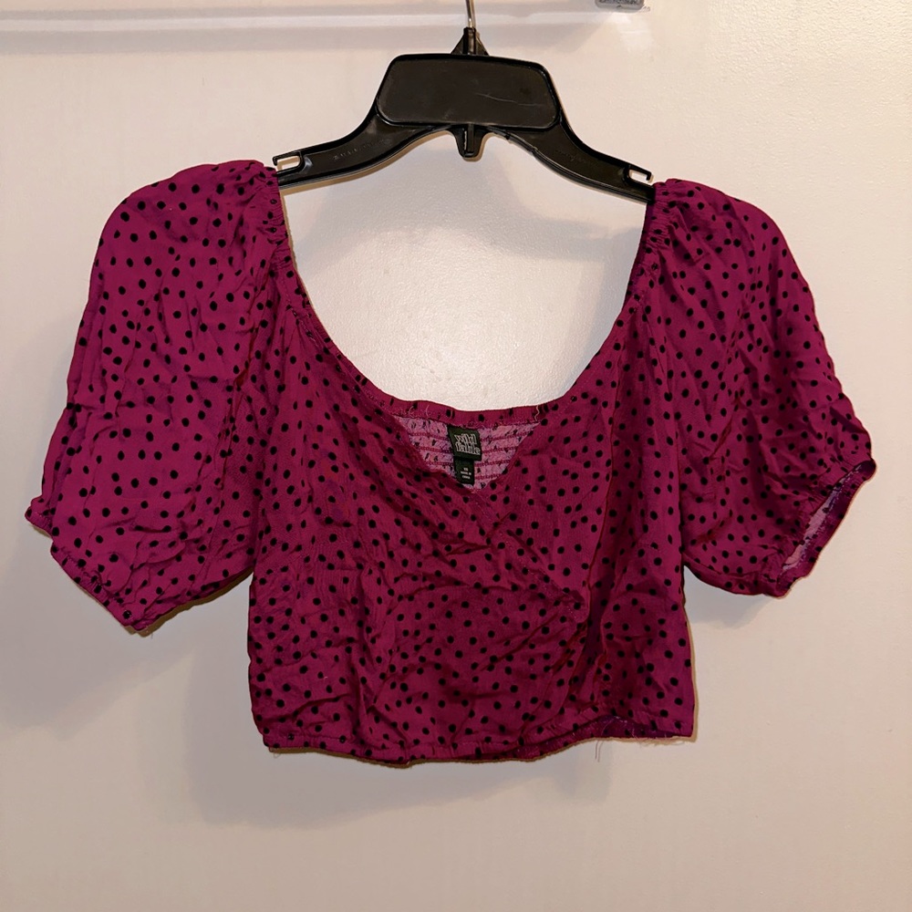 Wild Fable Polka Dot Crop Top